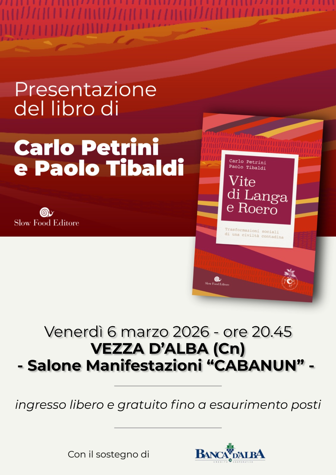 PRESENTAZIONE LIBRO “VITE DI LANGA E ROERO”