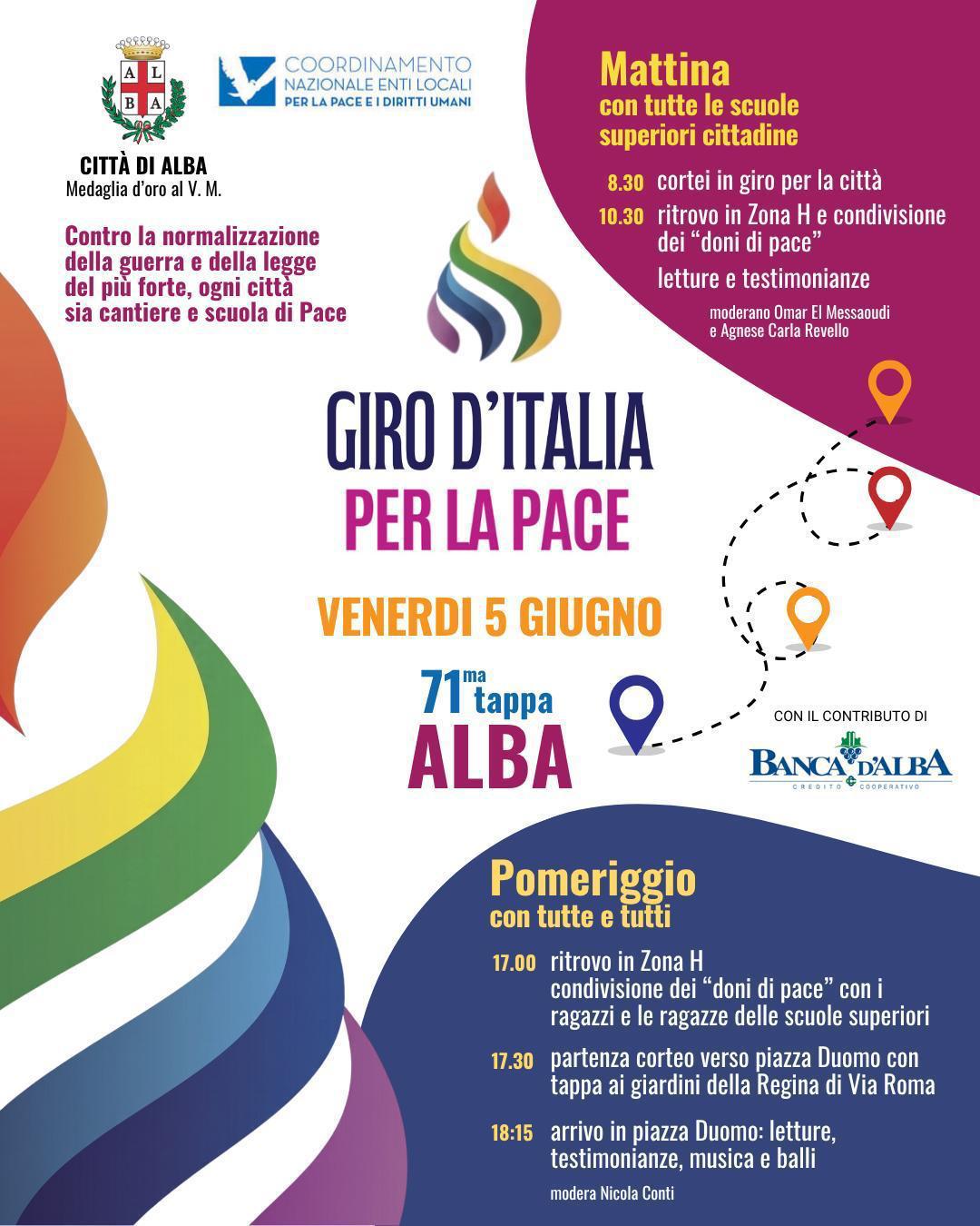 GIRO D’ITALIA PER LA PACE